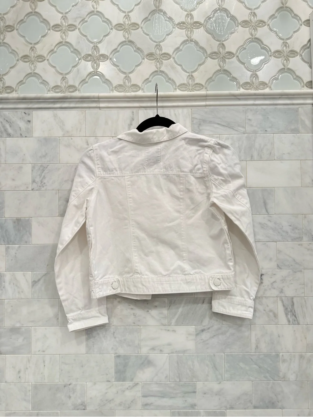 Gymboree white denim jean jacket